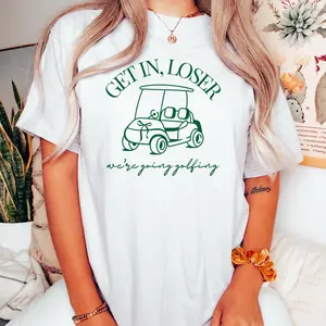 Girl Golfer Shirt, Funny Golf Shirt, Golf Tee, Women's Golf Shirt, Girls Golfing, Female Golf, Gift For Golfer, Coquette Golf Shirt For Her