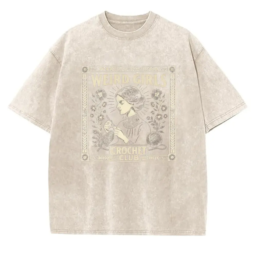 Washed T-shirt-Apricot