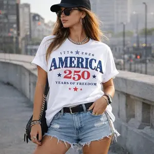 America 250 Years Freedom Retro Americana Graphic
