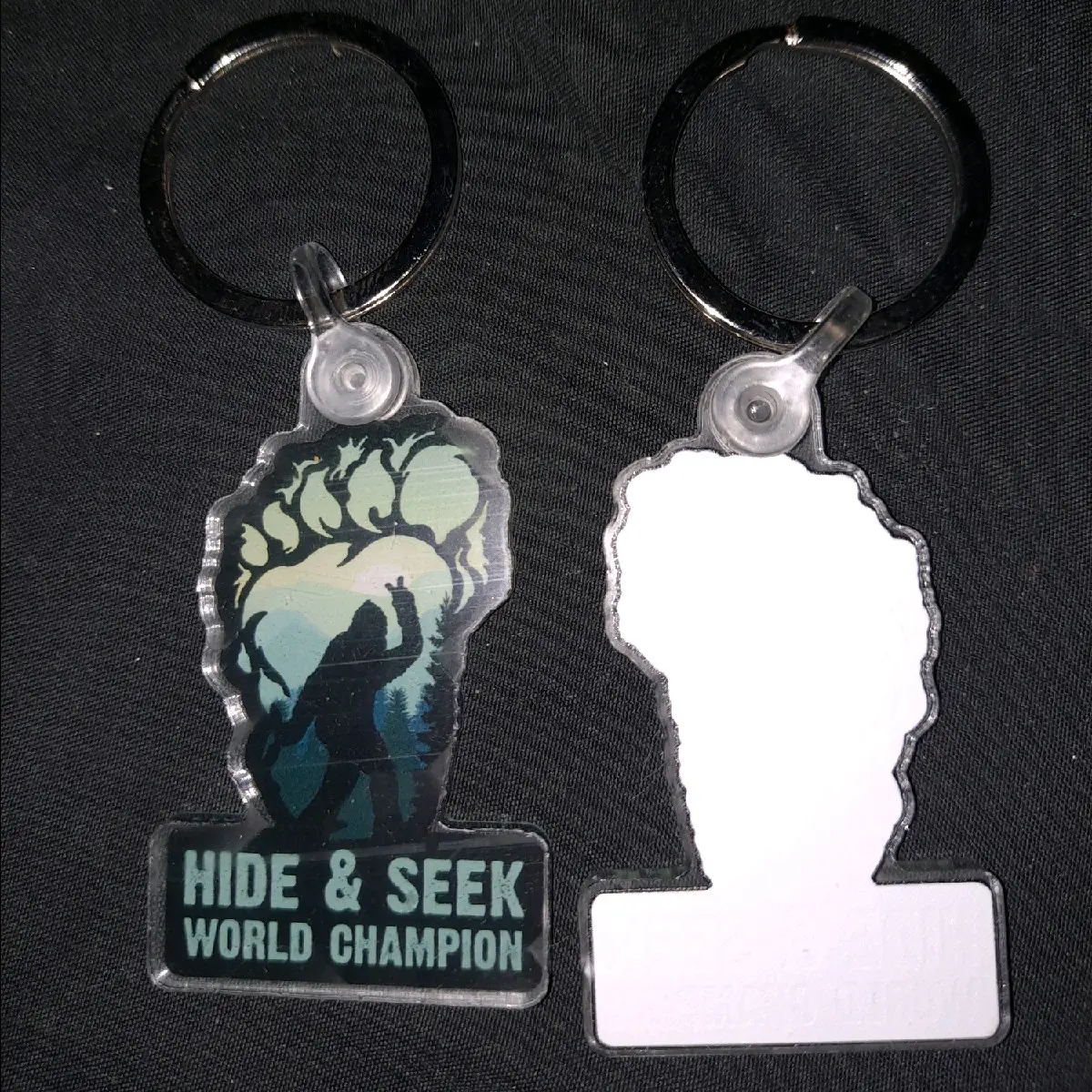 Bigfoot Hide &Seek World Champion Keychain