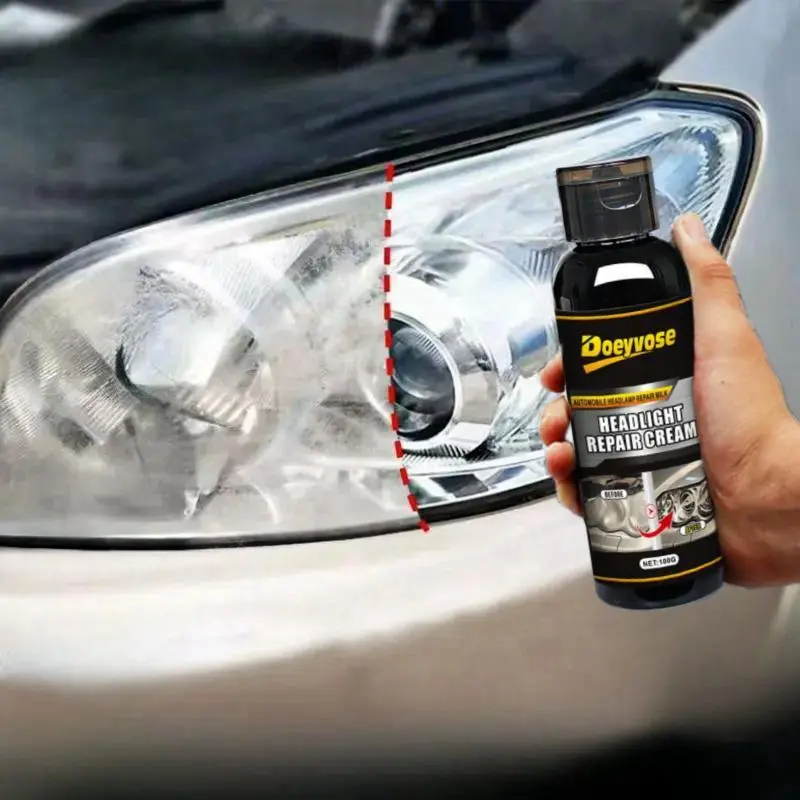 Doeyvose Headlight Refurbishment Agent, Headlight Cleaning Agent, Professional Headlight Repair Agent, Car Headlight Cleaning & Care Fluid
