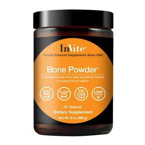 Invite Bone Powder - Non-GMO, Gluten-Free, Made in USA, 2:1 Calcium Magnesium Ratio, Supports Bone Health, Heart, Digestive Tract, Sleep, and Electrolyte Balance