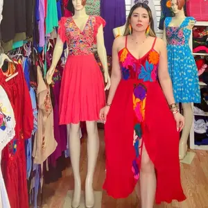 Vestido Paloma tirante abertura