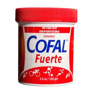 Cofal Fuerte Skin Lotion for Deportistas Genuino 3.5 oz - Genuine Moisturizers for Athletes, Targeted Skin Care, 3.5 oz Size, Body Care Cosmetic Moisturizing Anti Dryness Moisturizing Lightweight