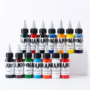 14 Colors Tattoo Ink Set 30ml, Professional Tattoo Pigments for Outlining & Shading, Premium Tattoo Ink Kit for DIY & Professional Body Art Tattoo Supplies