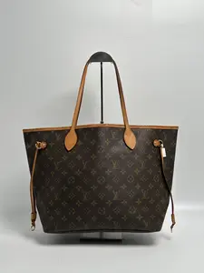 Pre-owned Louis Vuitton Canvas Tote Bags Neverfull MM Monogram Tote Bag JA866LV