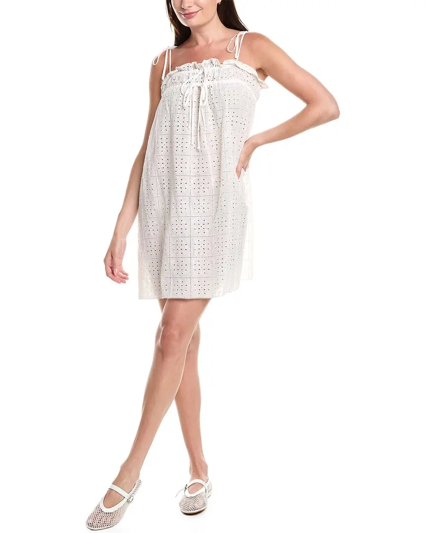 GANNI Embroidered Mini Dress