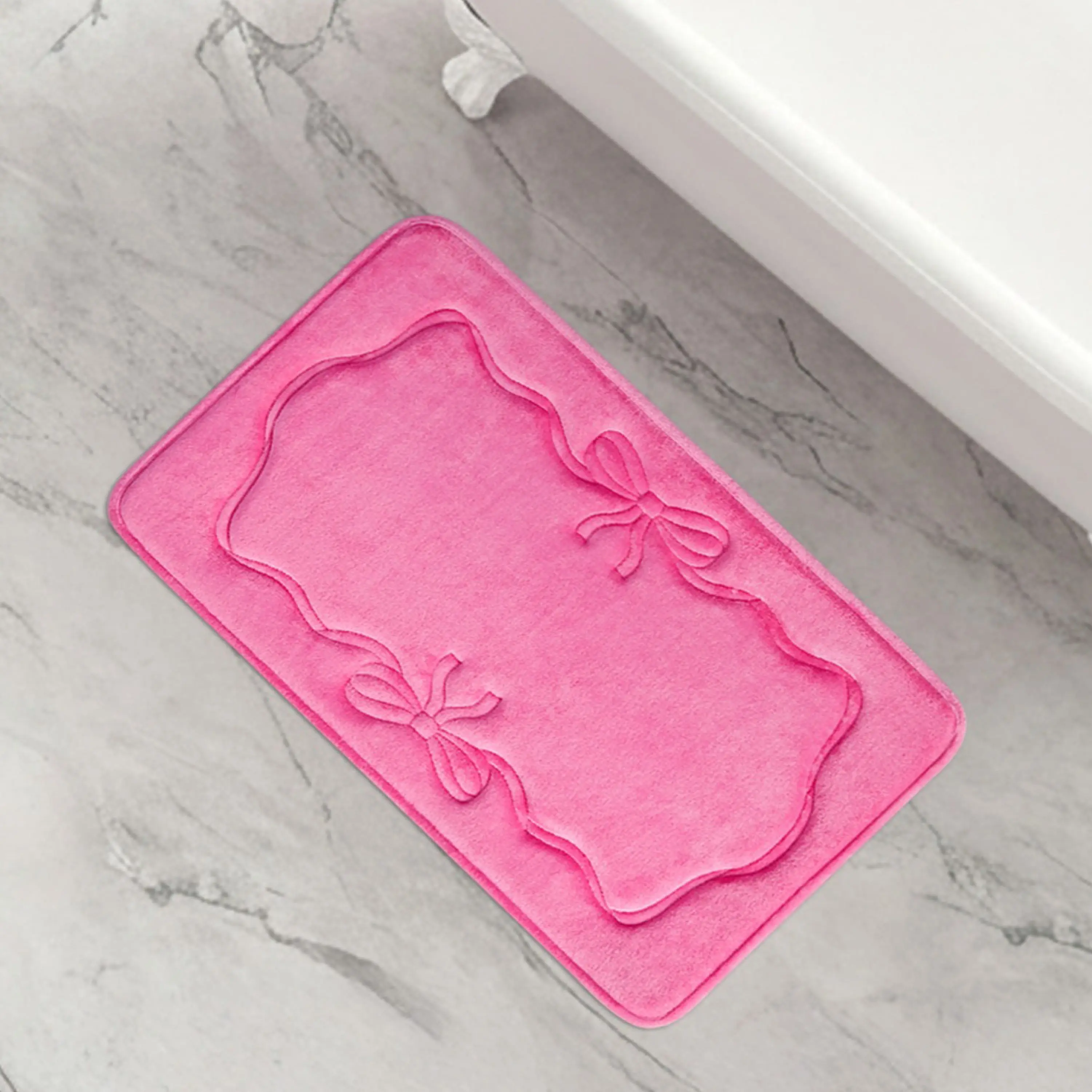 Juicy Couture Quilted Memory Foam Bath Mat, 20" x 32" Juicy Couture Quilted Memory Foam Bath Mat, 20" x 32"