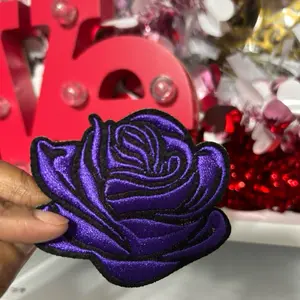 Purple Rose Hat Patch