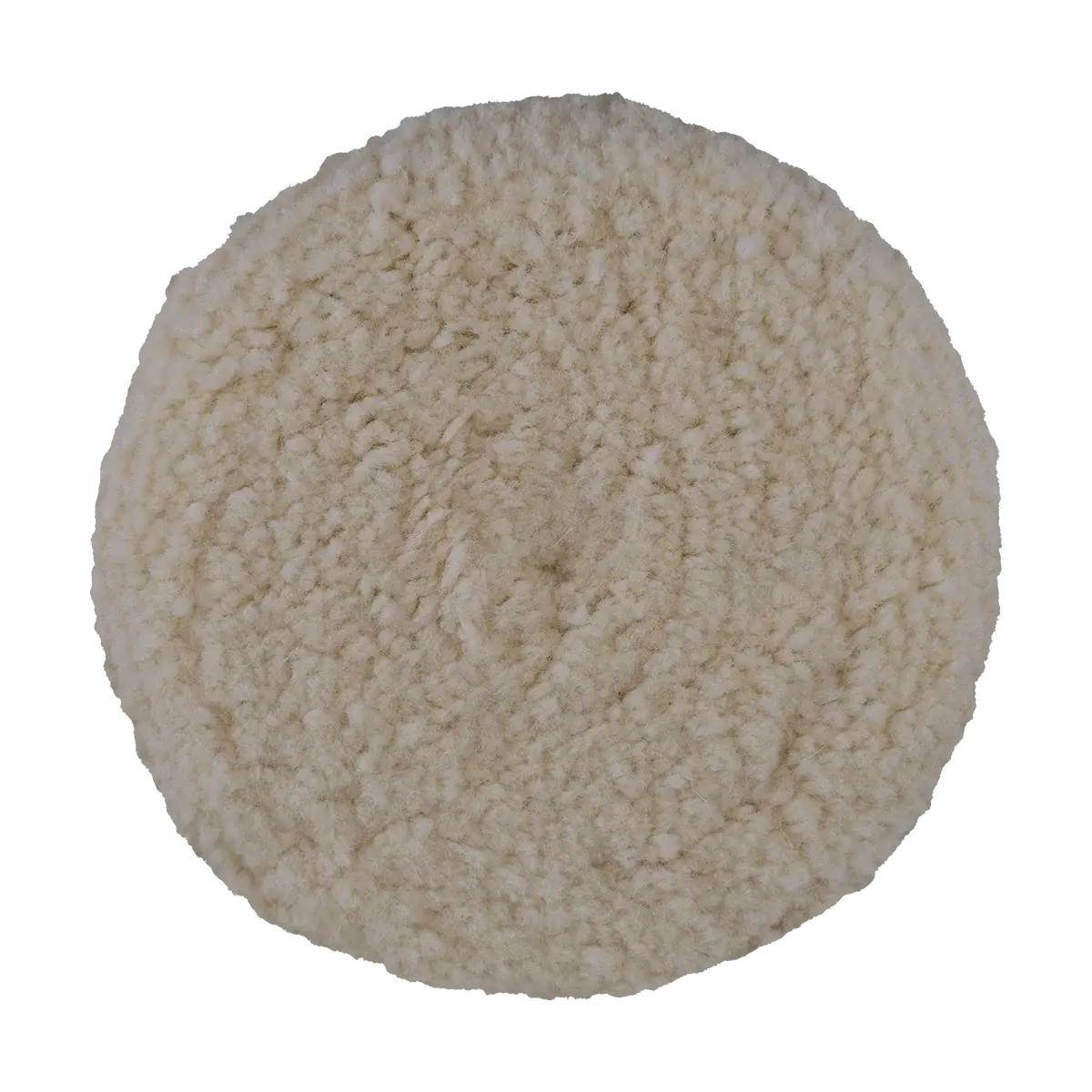 803N 8" 100% Natural Wool 4-Ply Twist Double Sided Wool Pad for Automotive Paint Care, Rotary Machine Use, Aggressive Cut on Heavy Defects, 4-Ply Twisted