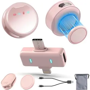 Lavalier Microphones for /Android/iPad, Mini Microphones with Noise Reduction, 2.4GHz,  Clip, Lapel Mics  for Video Recording, Streaming, Vlogging, YouTube , 131FT