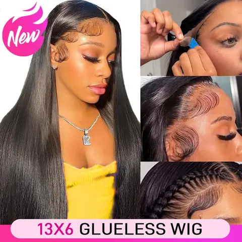 [NEW IN] Yawawe Hair 13x6 Wear go Glueless Straight Wig Transparent Lace Ear to Ear Install Pre-Cut Pre-Plucked Lace Frontal Wigs for Women Beginnner Friendly#dealsforyoudays