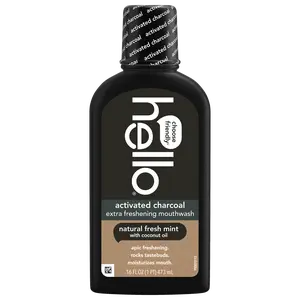 hello activated charcoal mouthwash