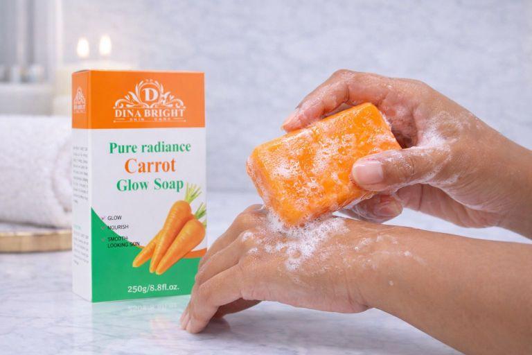 PURE RADIANCE CARROT GLOW SOAP.