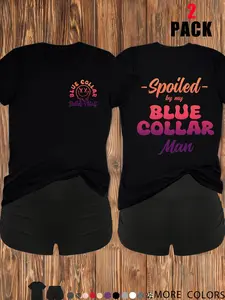 Y2K Campus Western Style Sweet Cool Back to School Set, Trendy Color Block Denim, Breathable Fabric, Perfect for Class and Casual Events