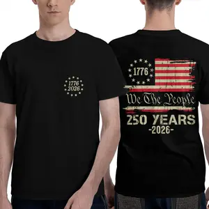 250 Years American Flag - Front and Back T-Shirt