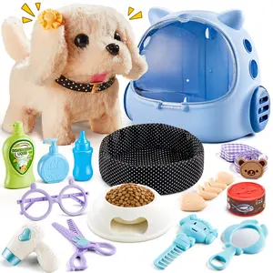 16 Pcs Realistic Robot Dog Toys, Versatile Playtime & Birthday Gifts for 3-8 Year Old Kids outdoorfun