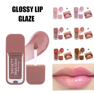 Glossy Lip Glaze Stick With Plumping Effect, Lightweight & Non-Transfer Formula, 12HR Wear Smudge Proof, Perfect For Daily Lip Makeup .
