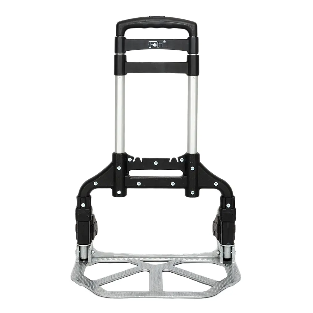 Portable Foldable Telescopic Trolley Trolley Luggage Trolle Black