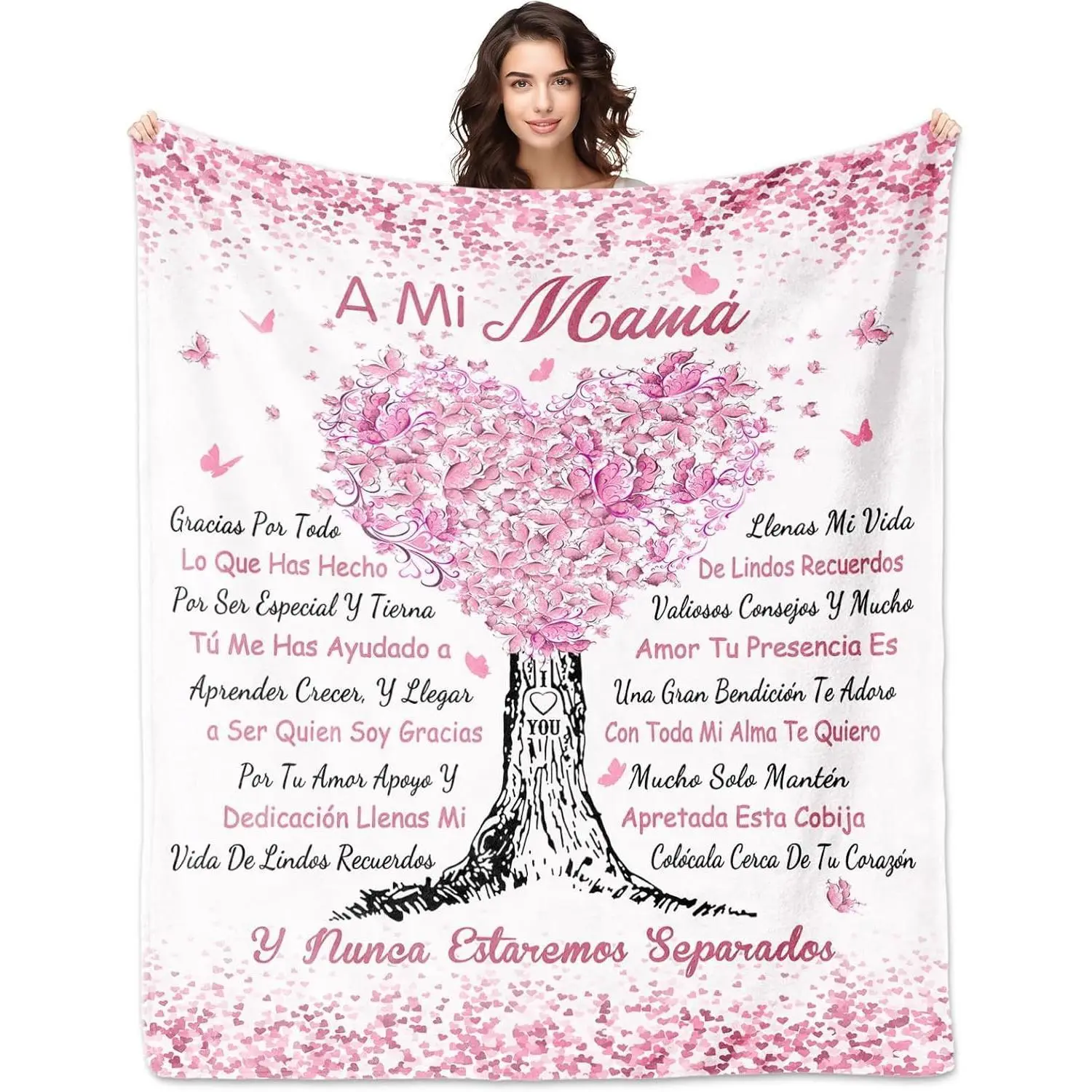 Regalos para Mi Mamá, Regalos para Mamá Día De La Madre, Mom Gifts in Spanish Blanket , Mother's Day Mom Gifts from Daughter/Son, Regalos De Aniversario/Navidad/Cumpleaños Mamá