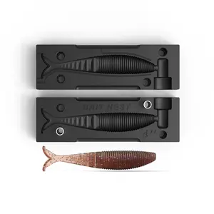 Soft Plastic Lure Mold - High Temp Resistant, CNC Machined, Release Agent Free | Swimbait Injection Molding Kit for Custom Fishing Bait Making