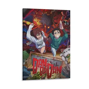 Dandadans Anime Poster Print . Artworks Gift Idea. Room Aesthetic Decor. Decorative Canvas Poster. Canvas Poster Bedroom Decor Sports Landscape Office Room Decor Gift Frames Ornaments anime manga art print Wall Decoration Artistic Photo