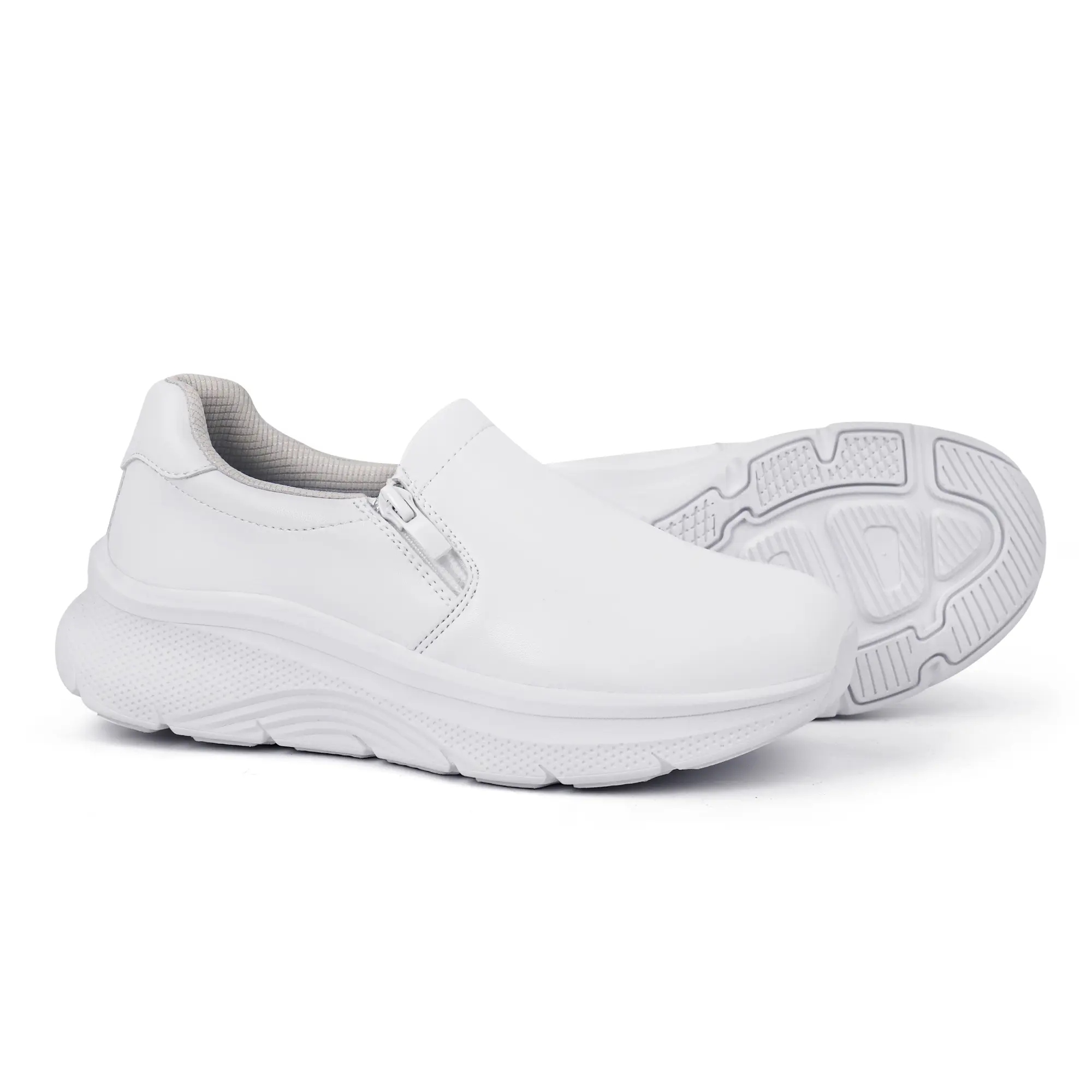 Hawkwell Women's Healthcare Nurse Walking Shoes - Lightweight Slip-On Work Sneakers with Patented Arch Support, Easy-to-Clean Support, Slip-Resistant, Liquid-Repellant Material Footwear, Slip On Style