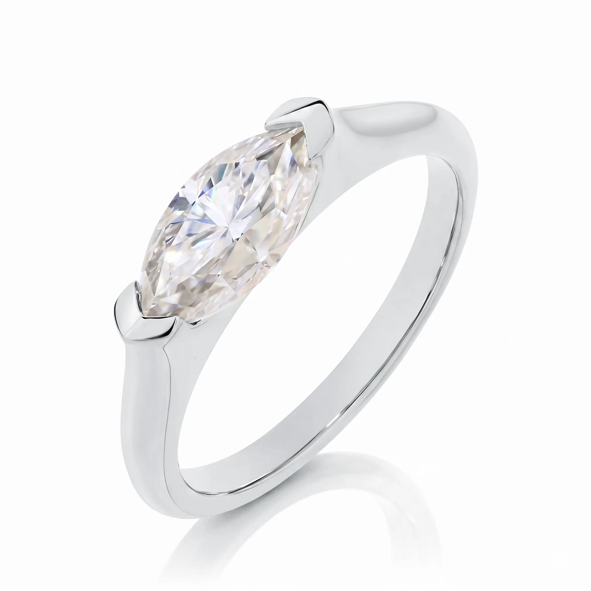 Simple Versatile  and Timeless Single-Diamond Ring—A Vow Gift or Engagement Ring Perfect for Gifting For her