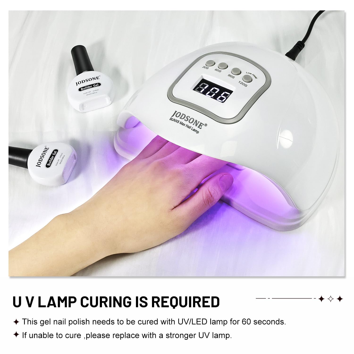 JODSONE 2Pcs 10ml Clear Builder Gel - Nail Thickening, Extension & Apex Building, Long-Lasting DIY Nail Art Gift for Women