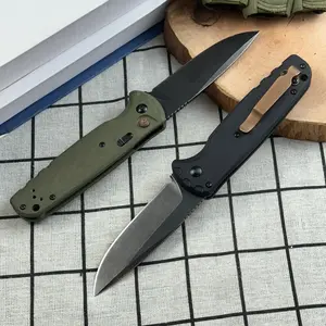 4300BK Folding Knife - D2 Battlewash Blade G10Handle,Button Lock EDC Tool for Camping, Outdoor Use&Hiking,Survival Tools, the best gift high-end quality andNeckKnife Gift Set