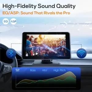 7" 2026 Upgraded Wireless Car Stereo, 7" Touch Screen with Backup Camera, Voice Control, – Universal Fit