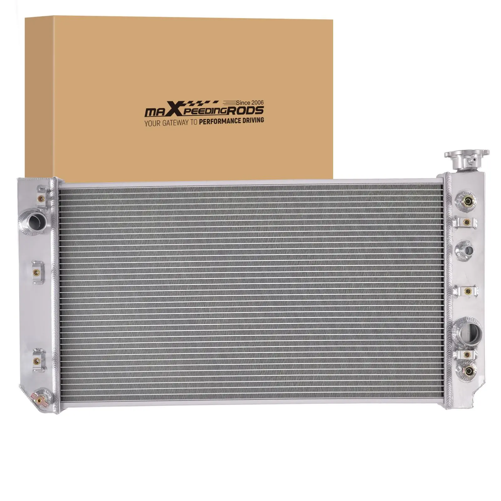 3 Row Aluminum Cooling Radiator compatible for Chevy S10 Pickup 4.3L V6 1988-1993 Q681