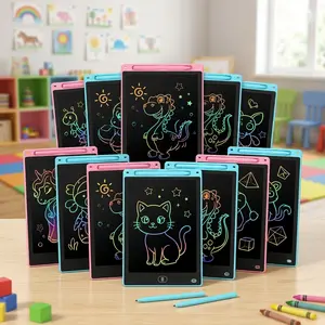 EFFUN 10-Inch/8.5-inch Colorful LCD Writing Tablet Erasable Electronic Drawing Board for Kids Teens & Adults Portable Sketchpad for Home Office School Digital Graphics Drawing Tablet Back-to-School Holiday Gift