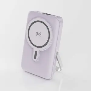 Magnetic Power Bank, 10000mAh Foldable Wireless Portable Charger with USB-C Cable LED Display, Compatible with Mag-Safe Battery Pack 22.5W PD Fast Charging, Compatible with iPhone 16/15/14/13/12 Pro/Pro Max/Plus/Mini