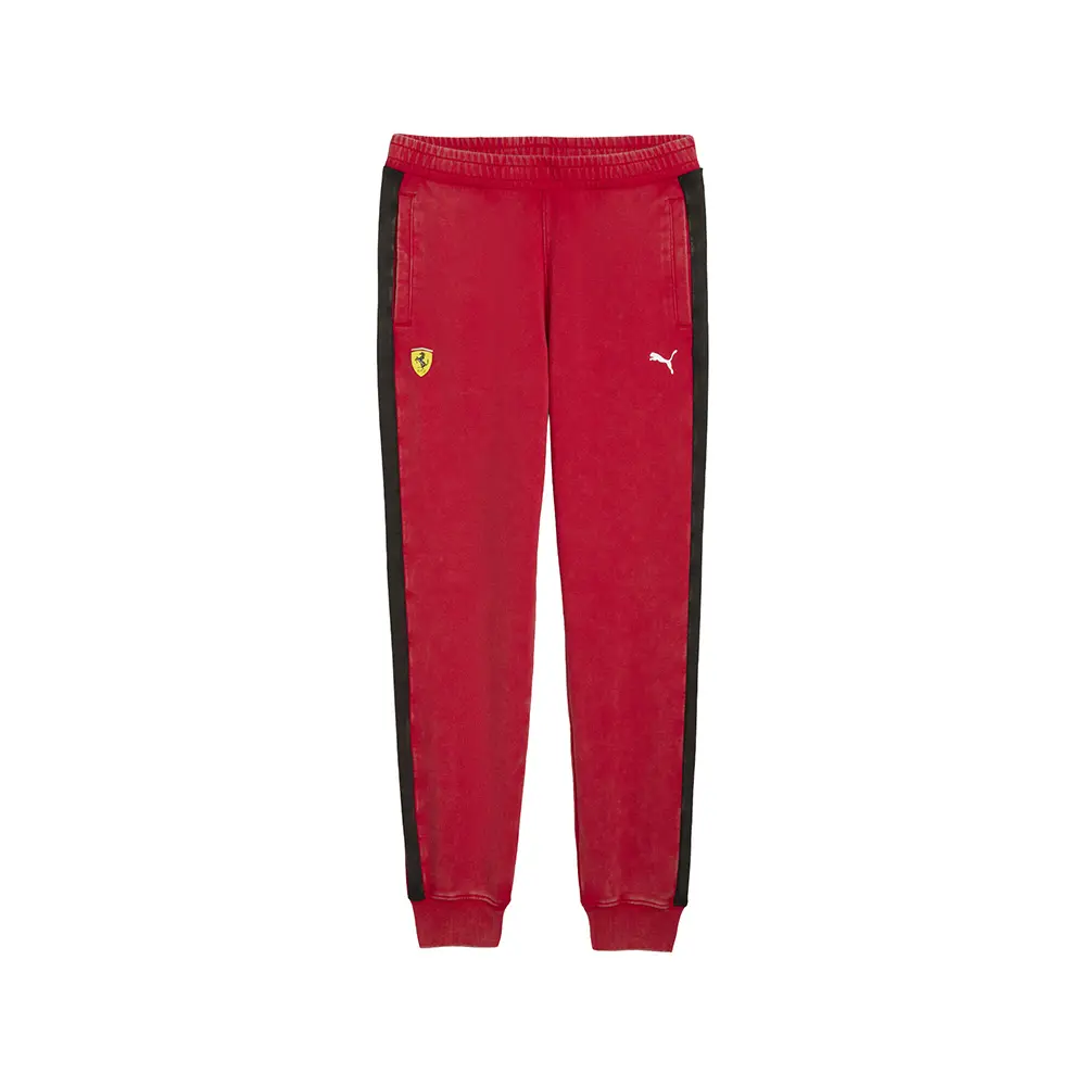 PUMA Mens Scuderia Ferrari T7 Pants Casual - Red