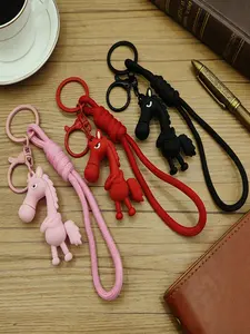 Bag Charm Pendants Little Pony Bag Charm Multiple Colors Available Cool And Funny Cute Cartoon Fashionable And Versatile Not Easy To Bend Gifts For Friends New Year'S Gifts Year Of The Horse Mascot Keychain Trendy Bag Charms