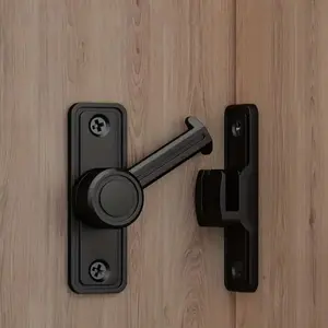 Door Bolt, 1 Set Durable Zinc Alloy Door Lock, Security Lock, Sliding Door Lock, Door Lock for Home Bathroom, Garage, Bedroom, Cabinet, Barn