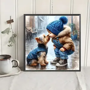 Adult Diamond Painting Kit 30x30cm Full Drill Cross Stitch, Frameless Wall Mosaic Decor, DIY Holiday Gift for Beginners, Diamond Art Tools