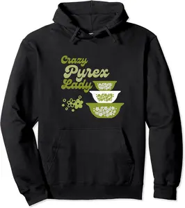 Crazy Pyrex Lady Spring Blossom Collector Pullover Hoodie - Alizejaqua Shop 77B0BS4J8S8Y