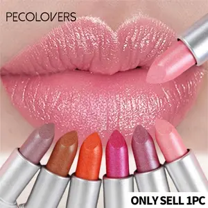 1pc Glitter Lipstick, Long-Lasting Waterproof Glitter Lipstick, Waterproof - Multi-Tone Palette for All Skin Types, Ideal Gift for Women on Valentine'S Day, Glossy, High Gloss Shine