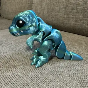 3D Printed Articulated T-Rex Dinosaur Fidget Toy