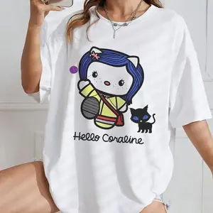 Hello Coraline T-Shirt, Couple Sweatshirt, Hello Valentine's Day Hoodie 8GF