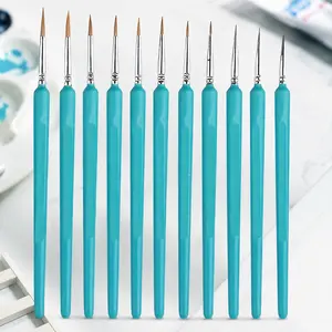 Ultra-Fine Anti-Fray Hook Liner Brush Set: Professional Precision Painting Tools for Miniature Model Painting, Watercolor Oil, Face Body Art & Nail Design. Multi-Purpose Art Brushes for All Creative Needs.