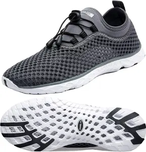 Men's Quick Drying Aqua Water Shoes,3-Second Drainage & All-Terrain for Swimming,Hiking,Yoga