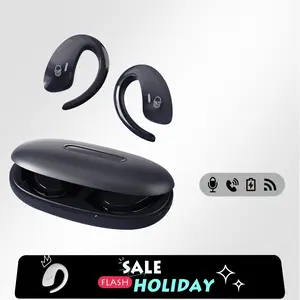 Wireless over-ear sleep earbuds, noise-canceling headphones, comfortable for sleep, Bluetooth 5.4 earbuds, won't fall out when sleeping on your side, compact for backpack, suitable for fitness and travel Electronic Black