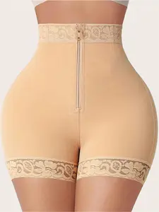 Fajas Colombianas Shapewear for Women Tummy Control Plus Size Postpartum Body Shaper Butt Lifting Bodysuit Compression Cotton black faja shapewear  shorts shaper short under  clothes