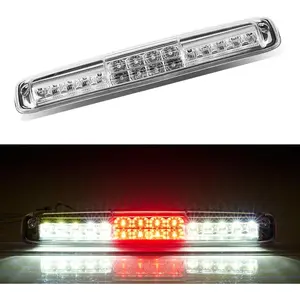 Third 3rd Brake Light, LED High Mount Stop Light For 1999-2006 Chevy Silverado, GMC Sierra 1500, 2500, 3500HD, 2007 Silverado/Sierra Classic Model, Rear Center Cab Roof Tail Cargo Lamp, Smoke Lens