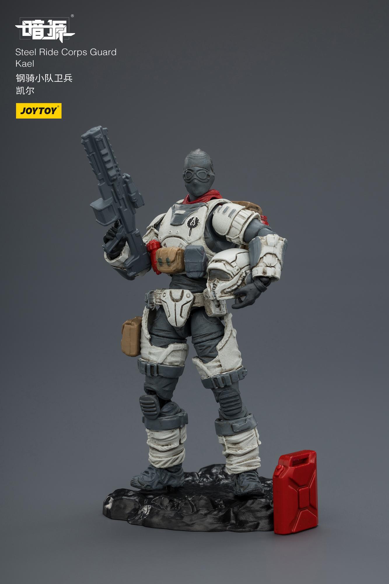 JOYTOY Dark Source 1/25 Action Figures Steel Ride Corps Guard Kael  Steel Ride Corps Engineer  Chris Steel Ride Corps Assaulter Albedo