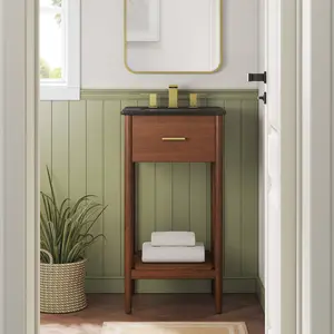 Zaire 18" Bathroom Vanity in Walnut Black