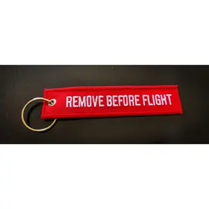 Remove Before Flight Key Chain Tag